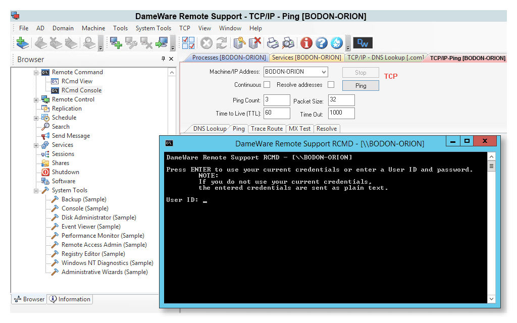 Dameware Remote Support - tab5 image en-us