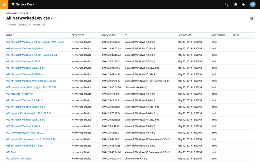 IT Service Desk Software - Tree Menu Tab 6 Image