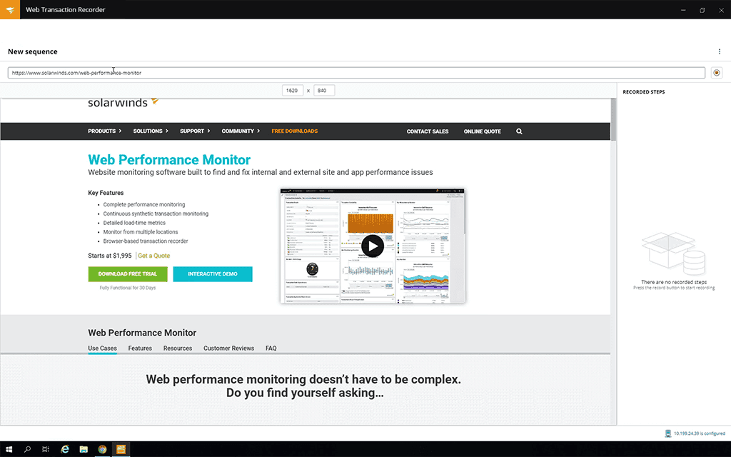 Web Performance Monitor - tab6 image en-us